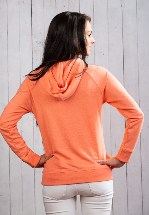Sommerlicher Ostsee-Hoodie für Damen in Coral Marl