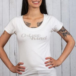 Romantisches Ostsee-Shirt für Damen in Melange von Ostseekind