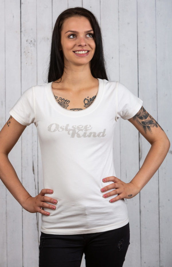 Romantisches Ostsee-Shirt für Damen in Melange von Ostseekind